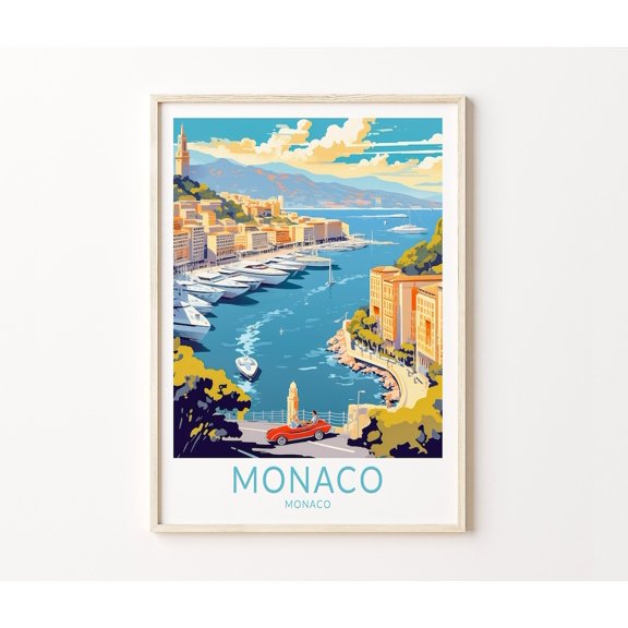Monaco Riviera Cityscape Home Decor