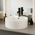 thumbnail image 1 of Monaco Round Vessel Sink with Faucet Mount, 1 of 13