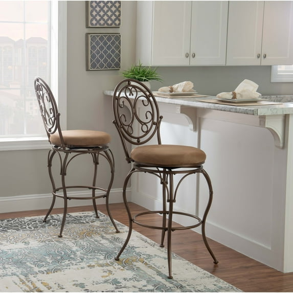 Monaco Scroll Circle Back Barstool