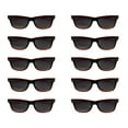thumbnail image 1 of Monaco Sunglasses Set of 10, Bulk Pack - Reusable, Perfect for Party, Beach, Pool, Outdoor Events - Black Orange, 1 of 8