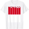 thumbnail image 1 of Monaco T-Shirt Vintage Monaco Flag Tee Monacan Flag Tshirt T-Shirt, 1 of 4