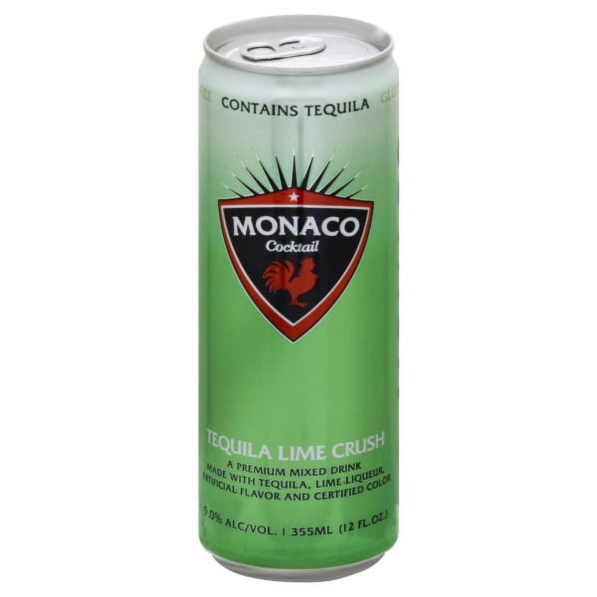 Monaco Tequila Lime Crush Single 12oz 12oz Ready to Drink Cocktail Aluminum  Tequila Base - Walmart.com, image size:1200x1200