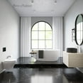 thumbnail image 1 of Monaco Wall-Hung Toilet Bundle 0.8/1.6 GPF Dual Flush in Glossy White with Black Flush Plate, 1 of 12