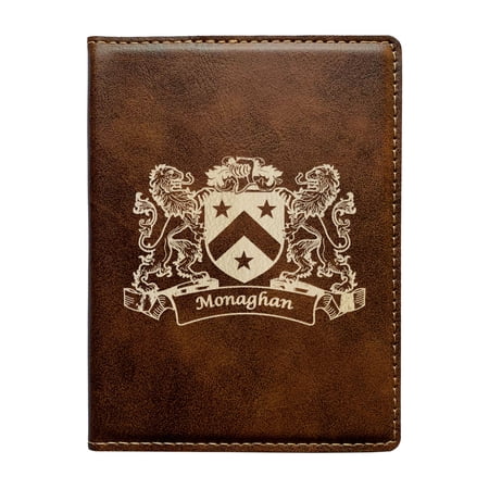 Monaghan Irish Coat of Arms Leather Passport Wallet