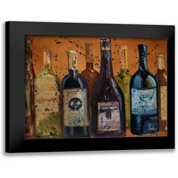 Monahan, Jodi 14x12 Black Modern Framed Museum Art Print Titled - Wine Enjoyed