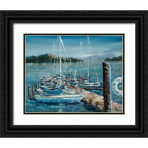 Monahan, Jodi 18x15 Black Ornate Wood Framed with Double Matting Museum Art Print Titled - Dayton Sails