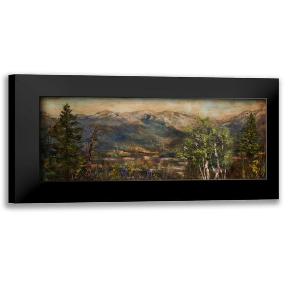 Monahan, Jodi 24x12 Black Modern Framed Museum Art Print Titled - Bitterroot Valley I