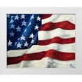 thumbnail image 1 of Monahan, Jodi 32x26 White Modern Wood Framed Museum Art Print Titled - My Flag, 1 of 4