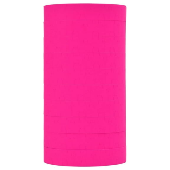 Monarch 1115 Pricing Labels - 10 Rolls + 1 Free - Fluorescent Pink 3/4" x 19/32" - Tamper-Proof, 15,000 Labels Total - Avery Dennison Compatible
