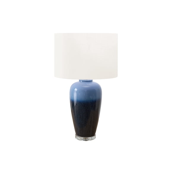 Lighting - 29"h - Table Lamp - Blue Ceramic - Ivory / Cream Shade - Modern