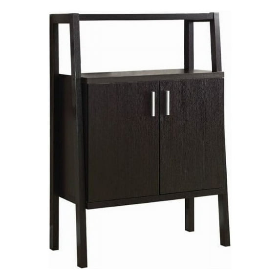 Monarch 48" Home Bar Unit with Bottle and Glass Storage in Cappuccino