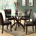 thumbnail image 1 of Monarch 48" Round Glass Top Dining Table in Espresso, 1 of 2