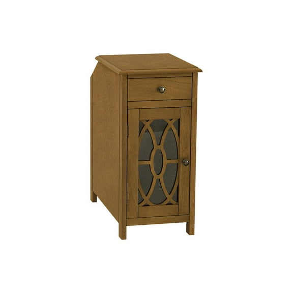 Monarch Accent Table, Side Table, End, Narrow, Nightstand, Bedroom, Storage Drawer