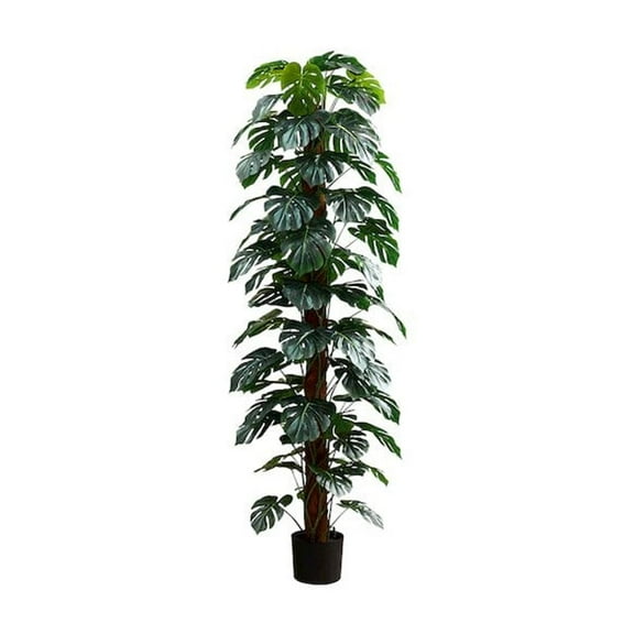 Monarch Artificial Plant, 83" Tall, Monstera Tree, Floor, Indoor