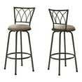 thumbnail image 1 of Monarch Barstool 2Pcs / 43"H / Swivel / Dark Coffee Metal, 1 of 4