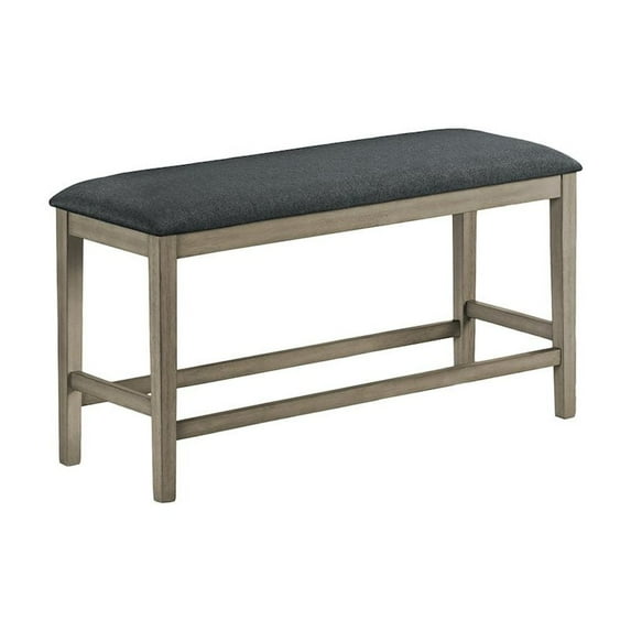 Bench - 42" Rectangular - Dining Room - Kitchen - Upholstered - Antique Gray