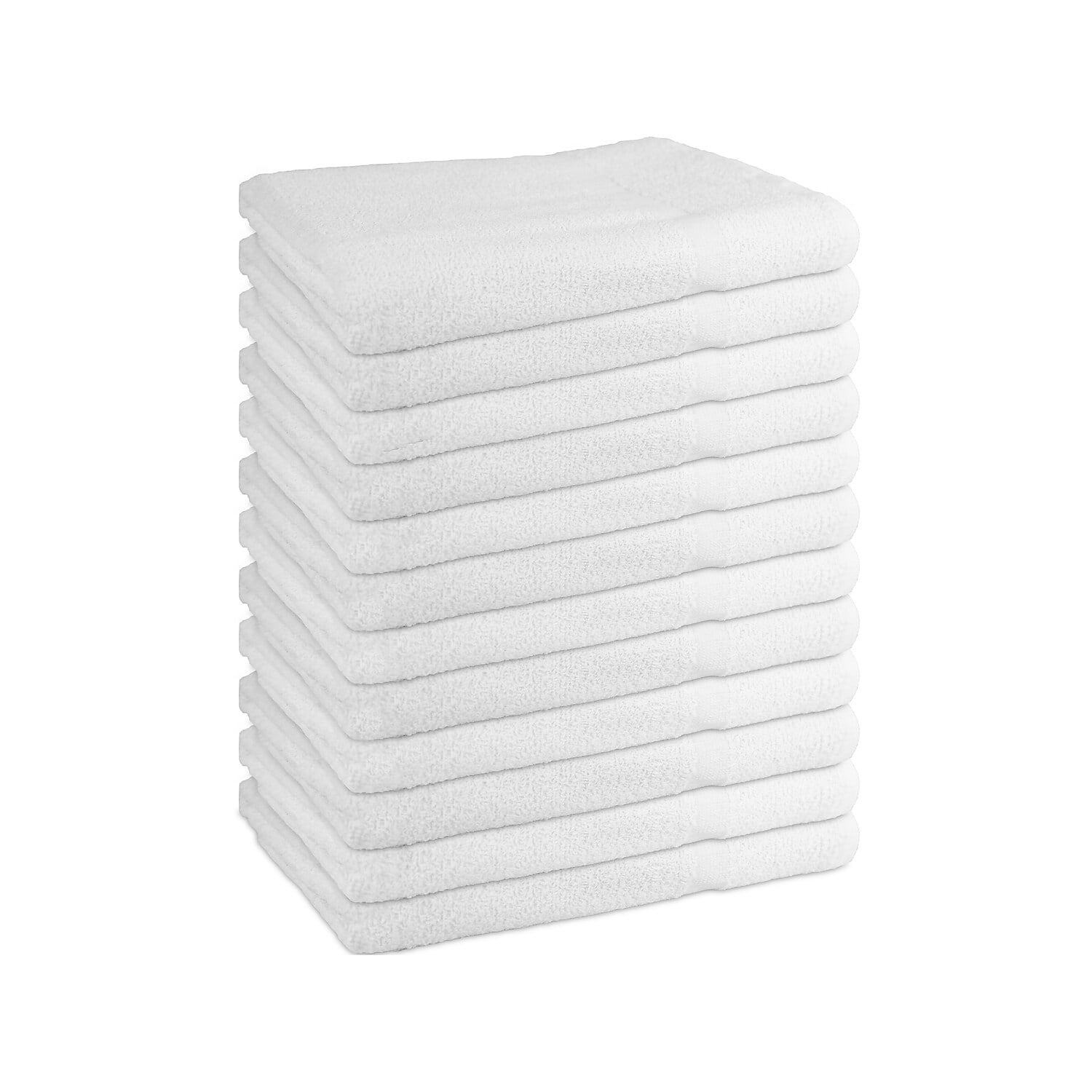 Monarch Brands Plus Crescent Bath Towel White 12/Carton (P-PLUS_2244-6) P-PLUS-2244-6
