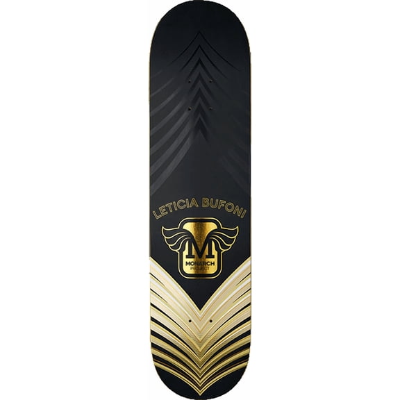 Monarch Bufoni Horus Skateboard Deck 8 Black Gold Gold
