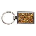 thumbnail image 1 of Monarch Butterflies Covering Everything Metal Rectangle Keychain, 1 of 7