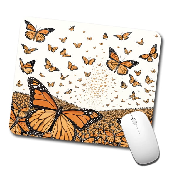 Monarch Butterflies Covering the Countryside Mouse Pad Low Profile Gaming Mat