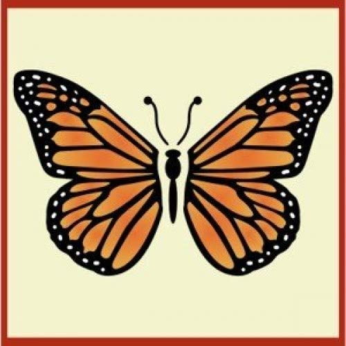 Monarch Butterfly 4 Stencil -Tropical Butterfly Wall Crafting DIY Mylar - The Artful Stencil