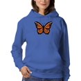 thumbnail image 1 of Monarch Butterfly Art Hoodie Women -Image by Shutterstock, Female 4X-Large, 1 of 4