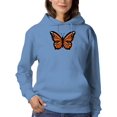 thumbnail image 1 of Monarch Butterfly Art Hoodie Women -Image by Shutterstock, Female 5X-Large, 1 of 4
