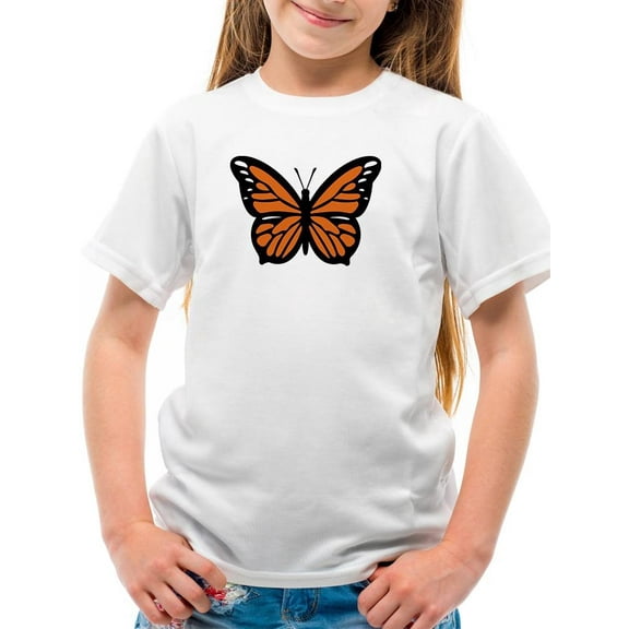 Monarch Butterfly Art T-Shirt Juniors -Image by Shutterstock,  x-Large