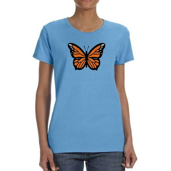 Monarch Butterfly Art T-Shirt Women -Image by Shutterstock, Female Large
