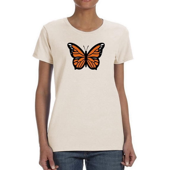 Monarch Butterfly Art T-Shirt Women -Image by Shutterstock, Female Small
