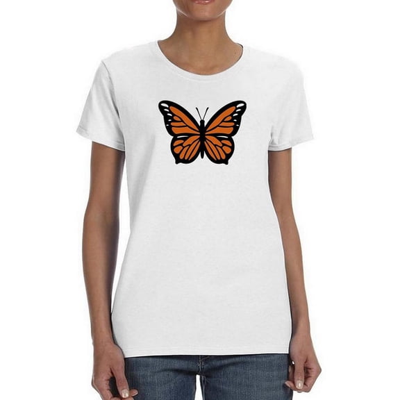 Monarch Butterfly Art T-Shirt Women -Image by Shutterstock, Female Small