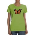 thumbnail image 1 of Monarch Butterfly Art T-Shirt Women -Image by Shutterstock, Female XX-Large, 1 of 4