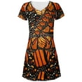 thumbnail image 1 of Monarch Butterfly Costume All Over Juniors V-Neck Dress, 1 of 2