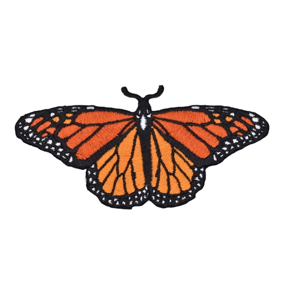 Monarch Butterfly Embroidered Iron-on Patch | Clayton Jewelry Labs