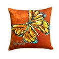 thumbnail image 1 of Monarch Butterfly Fabric Decorative Pillow, 1 of 4