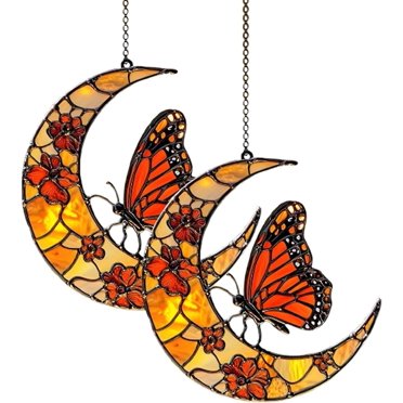 Butterfly Suncatchers For Window Monarch Bird Suncatchers Acrylic Sun Catcher Rainbow Window Hanger Stained Art Home Decor For