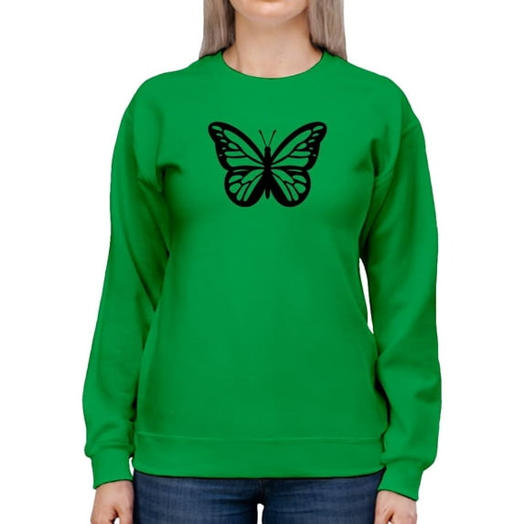 Monarch Butterfly Handdrawn Sweatshirt Women -Image by Shutterstock, Female 4X-Large