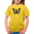thumbnail image 1 of Monarch Butterfly Handdrawn T-Shirt Juniors -Image by Shutterstock,  Large, 1 of 4