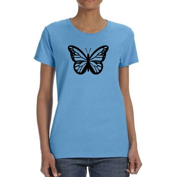 Monarch Butterfly Handdrawn T-Shirt Women -Image by Shutterstock, Female Small