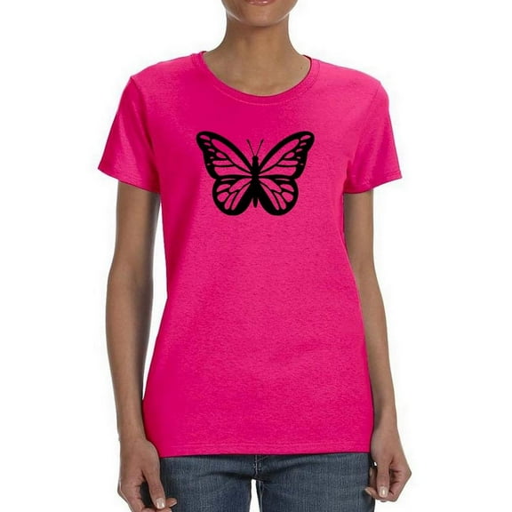 Monarch Butterfly Handdrawn T-Shirt Women -Image by Shutterstock, Female Small