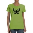 thumbnail image 1 of Monarch Butterfly Handdrawn T-Shirt Women -Image by Shutterstock, Female Small, 1 of 4