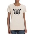 thumbnail image 1 of Monarch Butterfly Handdrawn T-Shirt Women -Image by Shutterstock, Female XX-Large, 1 of 4