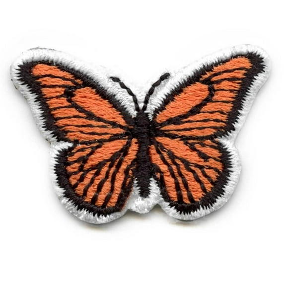 Monarch Butterfly Hat Patch Embroidered Iron On