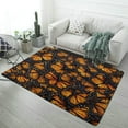 thumbnail image 1 of Monarch Butterfly Pattern Carpet Soft Comfy Rug for Home Living Room Bedroom Doormat Decor Area Rug Non-slip Mat 63"x 79", 1 of 7