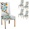 thumbnail image 1 of Monarch Butterfly Stretch Chair Covers for Dining Room Set of 4,Printed Stretchable Dining Chair Slipcover Washable Removable for Dining Room,Living Room,Hotel,Banquet,Party, 1 of 5