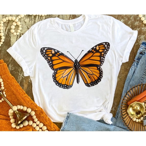 Monarch Butterfly T-Shirt: Vibrant Insect Art, Nature Lover Apparel All Size S-5Xl