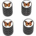 thumbnail image 1 of Monarch Butterfly Tire Rim Wheel Aluminum Valve Stem Caps, Multiple Colors, 1 of 1