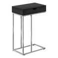 thumbnail image 1 of Monarch C-shaped Accent Table in Metal Black, 1 of 5