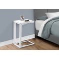 thumbnail image 1 of Monarch C-shaped Accent Table in Metal White, 1 of 13