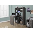 thumbnail image 1 of Monarch Computer Desk Dark Taupe Left Or Right Facing Corner, 1 of 4